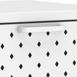 vidaXL Console Table 72x35x75 cm Steel White