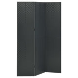 vidaXL Kamerschermen 2 st met 4 panelen 160x180 cm staal zwart