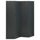 vidaXL Kamerschermen 2 st met 4 panelen 160x180 cm staal zwart