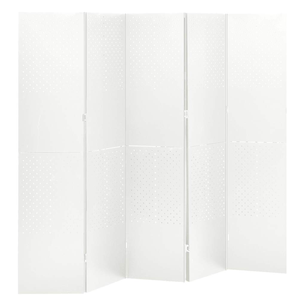 vidaXL Kamerschermen 2 st met 4 panelen 160x180 cm staal zwart