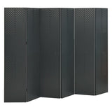 vidaXL Kamerschermen 2 st met 4 panelen 160x180 cm staal zwart