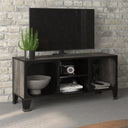 vidaXL Tv-meubel 105x36x47 cm metaal en MDF rustiek bruin