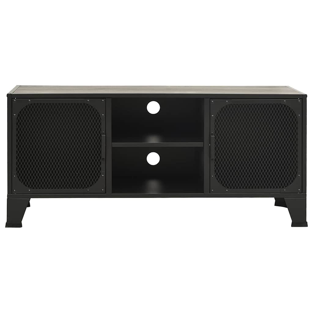 vidaXL Tv-meubel 105x36x47 cm metaal en MDF rustiek bruin