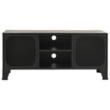 vidaXL Tv-meubel 105x36x47 cm metaal en MDF rustiek bruin