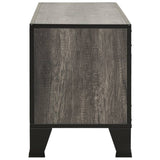 vidaXL Tv-meubel 105x36x47 cm metaal en MDF rustiek bruin