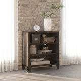vidaXL Storage Cabinets 2 pcs 72x36x82 cm metal and MDF rustic brown