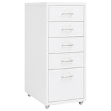 vidaXL Archiefkast met 5 lades 68,5 cm staal grijs