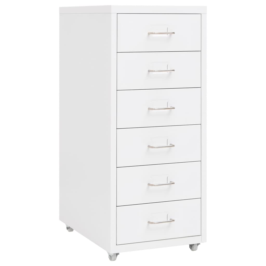 vidaXL Archiefkast met 5 lades 68,5 cm staal grijs