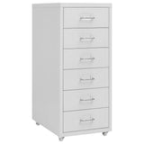 vidaXL Archiefkast met 5 lades 68,5 cm staal grijs