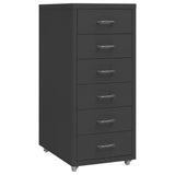 vidaXL Archiefkast met 5 lades 68,5 cm staal grijs