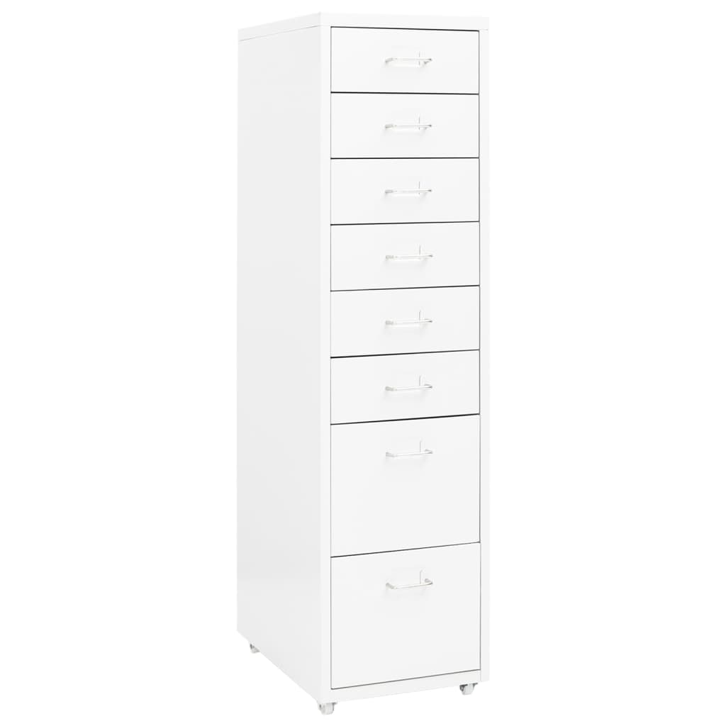 vidaXL Archiefkast met 5 lades 68,5 cm staal grijs