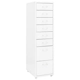 vidaXL Archiefkast met 5 lades 68,5 cm staal grijs