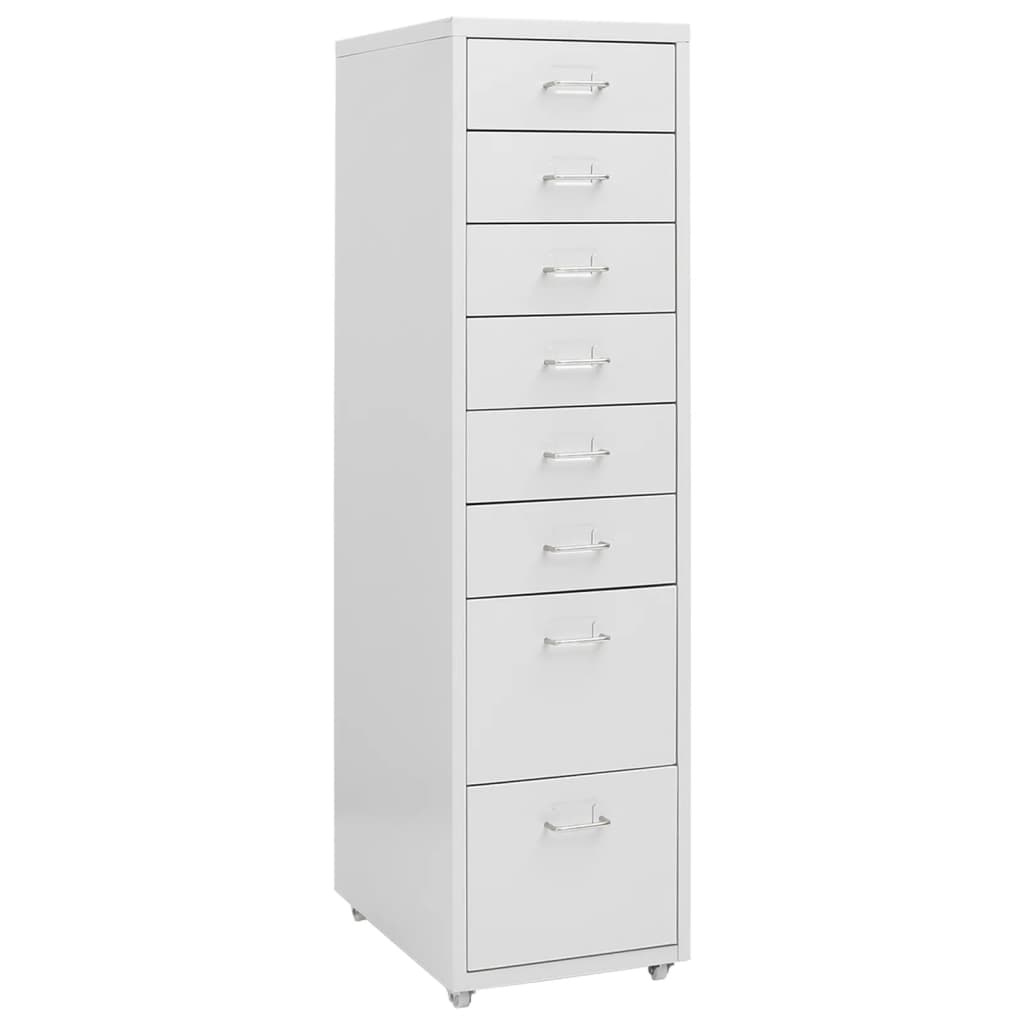 vidaXL Archiefkast met 5 lades 68,5 cm staal grijs