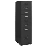vidaXL Archiefkast met 5 lades 68,5 cm staal grijs