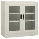 vidaXL Kantoorkast 90x40x70 cm staal wit