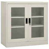 vidaXL Kantoorkast 90x40x70 cm staal wit