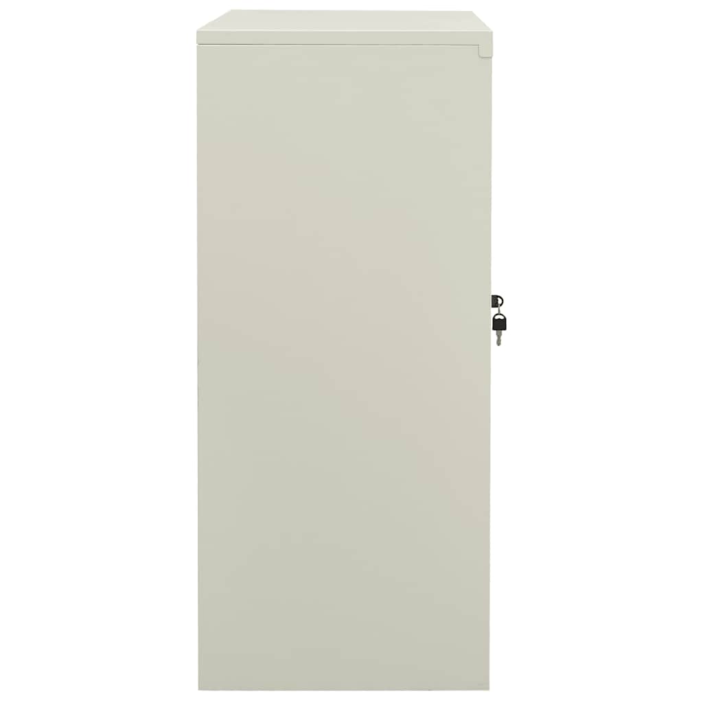 vidaXL Kantoorkast 90x40x70 cm staal wit