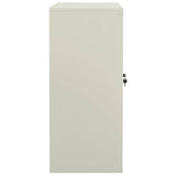 vidaXL Kantoorkast 90x40x70 cm staal wit