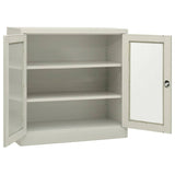 vidaXL Kantoorkast 90x40x70 cm staal wit