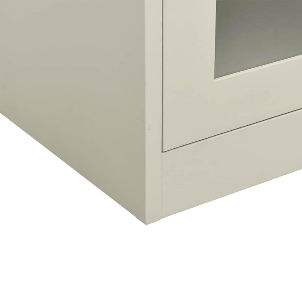 vidaXL Kantoorkast 90x40x70 cm staal wit