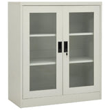 vidaXL Kantoorkast 90x40x70 cm staal wit