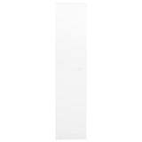 vidaXL Kantoorkast 90x40x180 cm staal en gehard glas wit