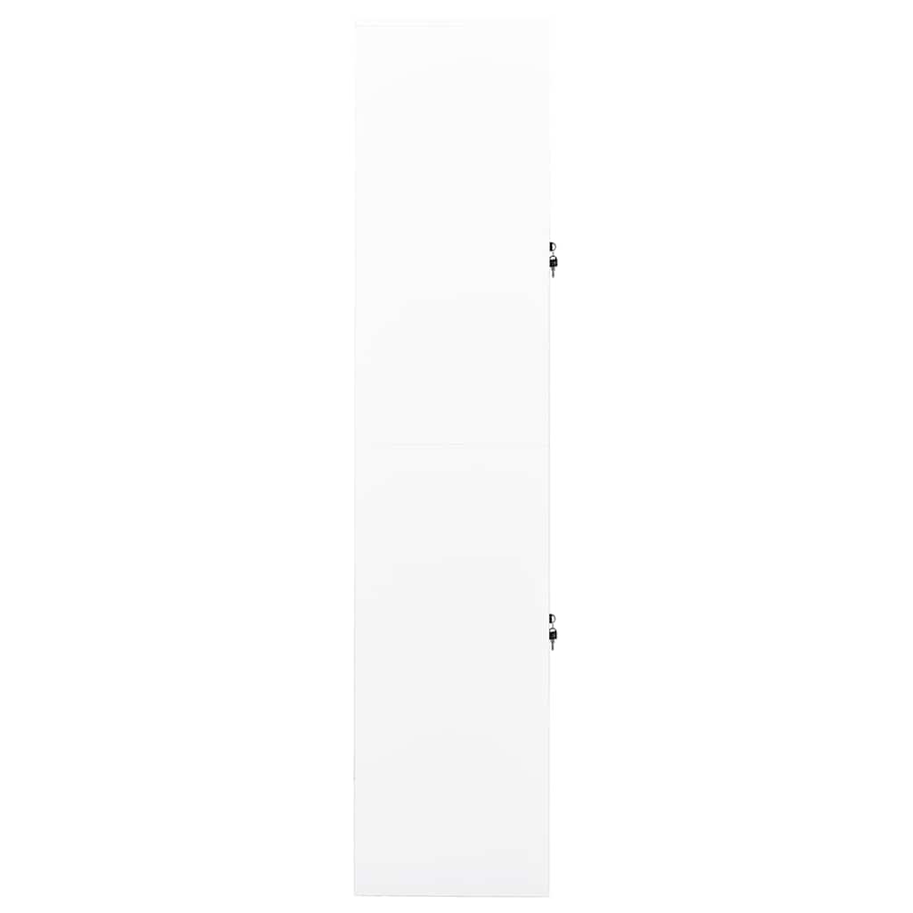 vidaXL Kantoorkast 90x40x180 cm staal wit