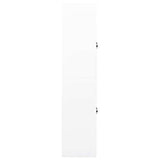 vidaXL Kantoorkast 90x40x180 cm staal wit