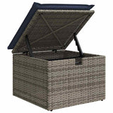 vidaXL Tuinbank Set 6 st Grijs poly rattan