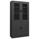 vidaXL Kantoorkast 90x40x180 cm staal wit