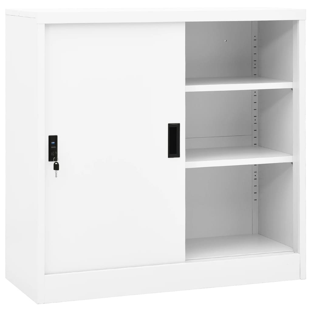 vidaXL Schuifdeurkast met plantenbak staal antracietkleurig