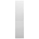 vidaXL Office Cabinet with Sliding Doors 90x40x180 cm Steel White