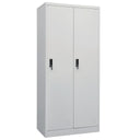 vidaXL Kledingkast 80x50x180 cm staal wit