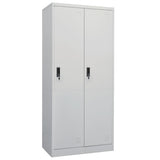 vidaXL Kledingkast 80x50x180 cm staal wit