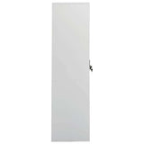 vidaXL Kledingkast 80x50x180 cm staal wit