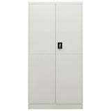 vidaXL Lockerkast 90x40x180 cm staal wit