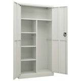 vidaXL Lockerkast 90x40x180 cm staal wit