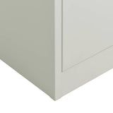 vidaXL Lockerkast 90x40x180 cm staal wit