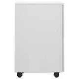vidaXL Ladeblok verrijdbaar 39x45x67 cm staal wit