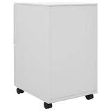 vidaXL Ladeblok verrijdbaar 39x45x67 cm staal wit