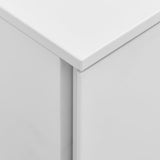 vidaXL Ladeblok verrijdbaar 39x45x67 cm staal wit