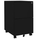 vidaXL Ladeblok verrijdbaar 39x45x67 cm staal wit