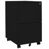 vidaXL Ladeblok verrijdbaar 39x45x67 cm staal wit