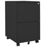 vidaXL Ladeblok verrijdbaar 39x45x67 cm staal wit