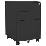 vidaXL Filing Cabinet with Wheels 39x45x60 cm Steel White