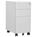 vidaXL Ladeblok verrijdbaar 39x45x59 cm staal wit