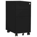 vidaXL Ladeblok verrijdbaar 39x45x59 cm staal wit