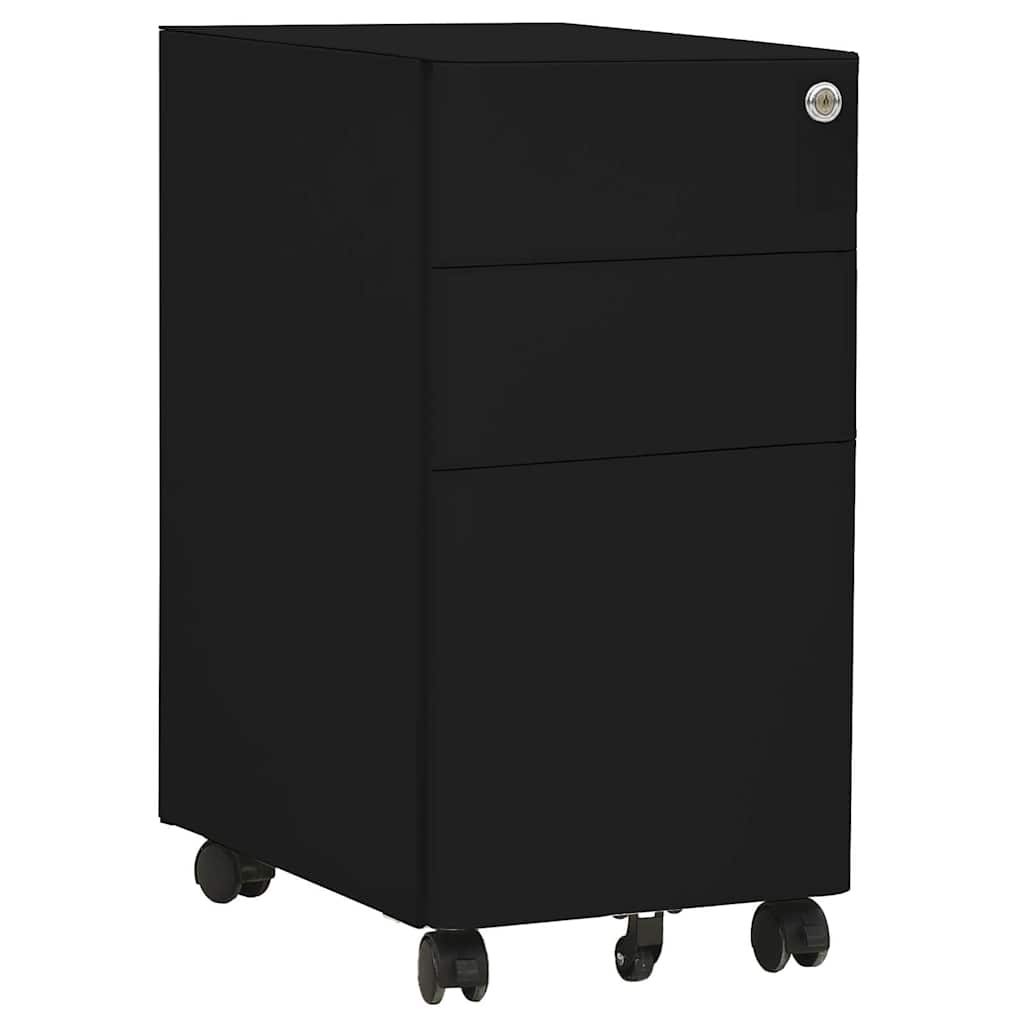 vidaXL Ladeblok verrijdbaar 39x45x59 cm staal wit