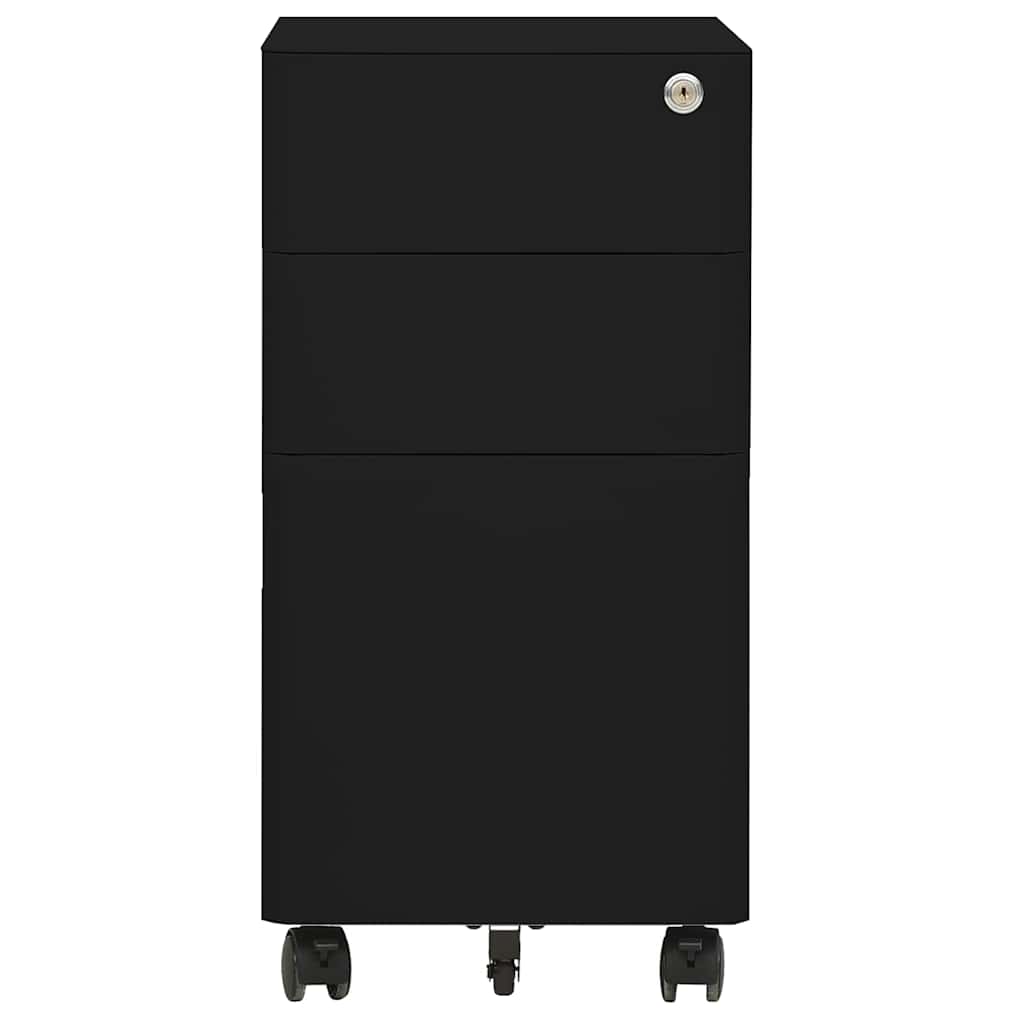 vidaXL Ladeblok verrijdbaar 39x45x59 cm staal wit