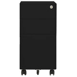 vidaXL Ladeblok verrijdbaar 39x45x59 cm staal wit